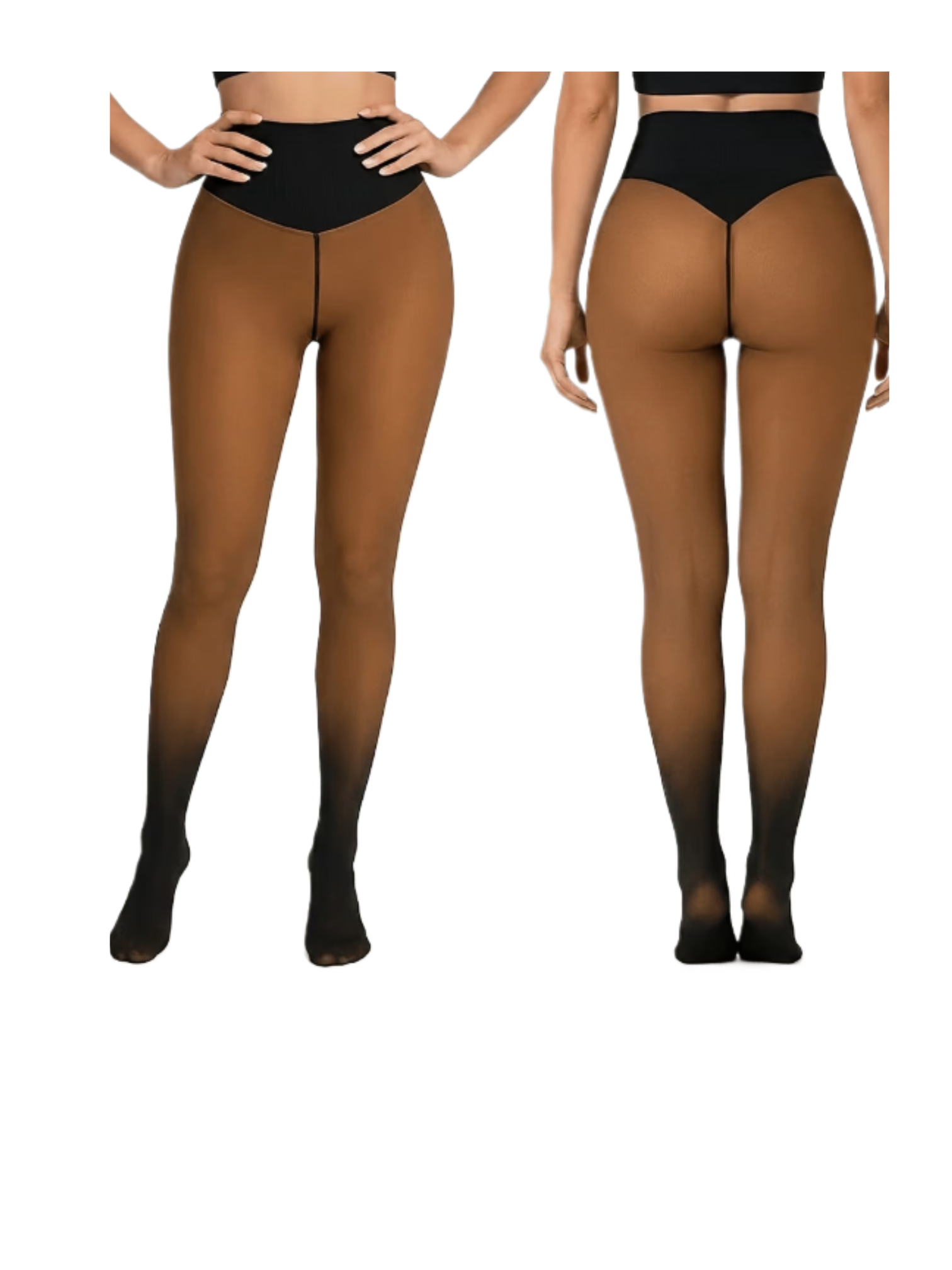 collants d'hiver doublés polaire