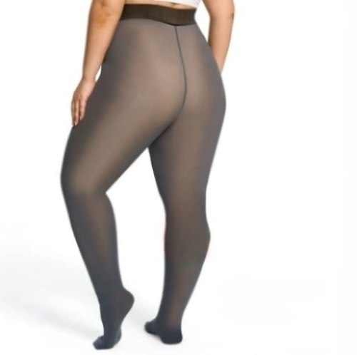 Vanilla/Grey fleece lined tight-one seam