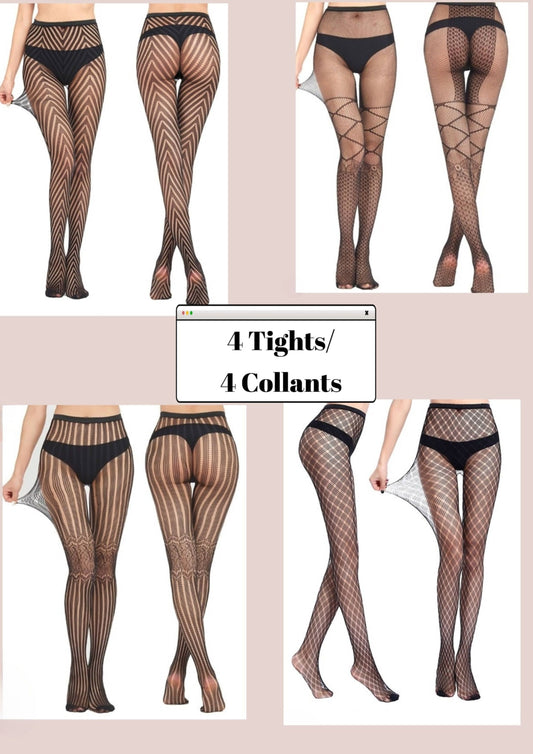 Fishnet stocking-Pack of 4