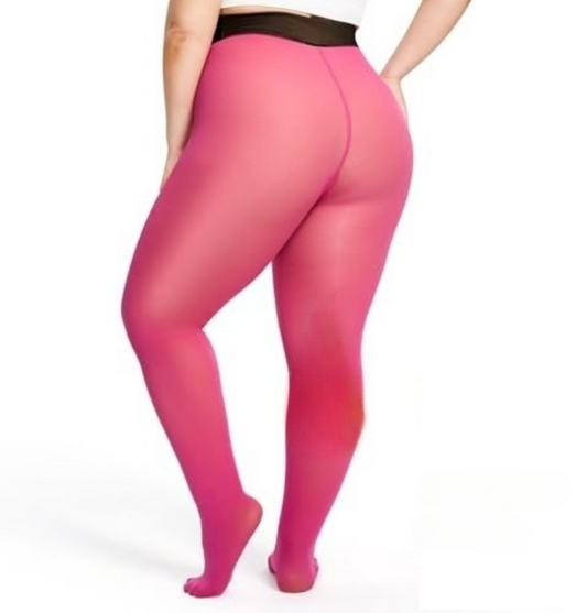 Vanilla/Pink  fleece lined tight-one seam