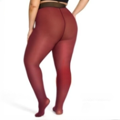 Vanilla/Red fleece lined tight-one seam