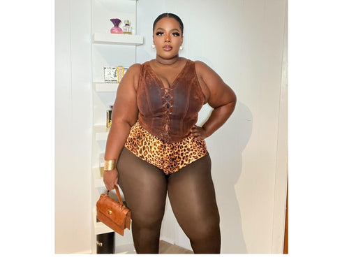 collants d'hiver doublés en polaire - Café foncé